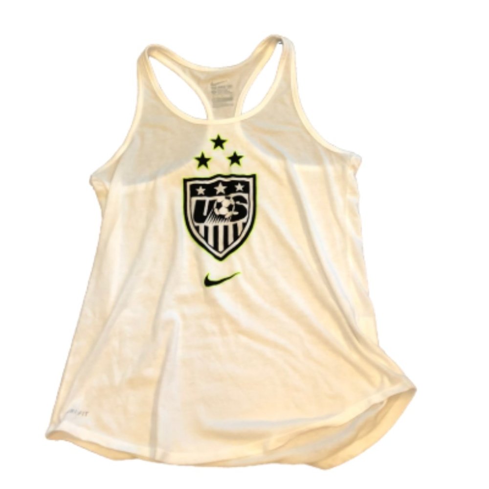 New USA Soccer Nike Dri-Fit 3 Star Tank Top Shirt